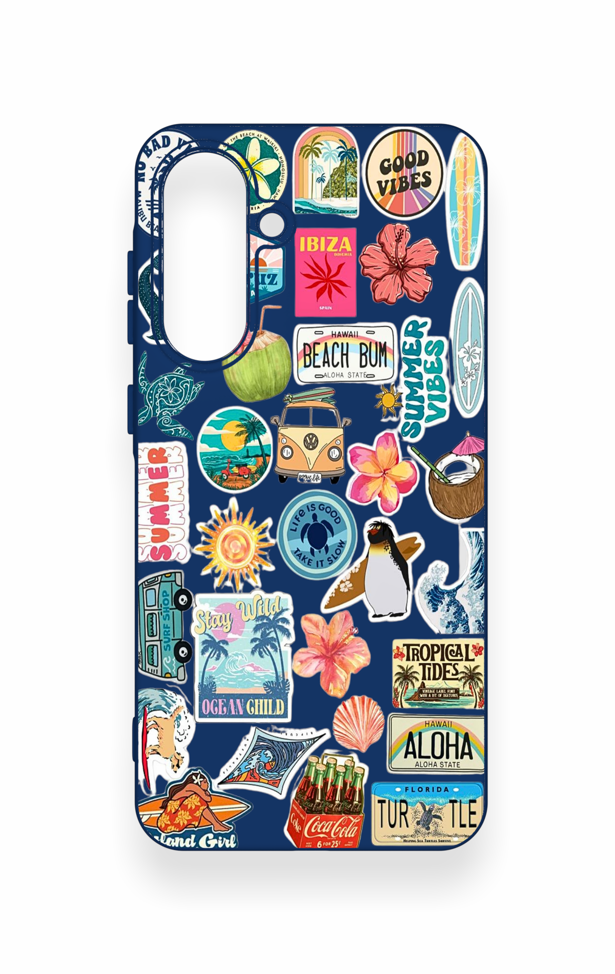 Samsung A56 Uyumlu Summer Vibes Desenli Silikon Kılıf