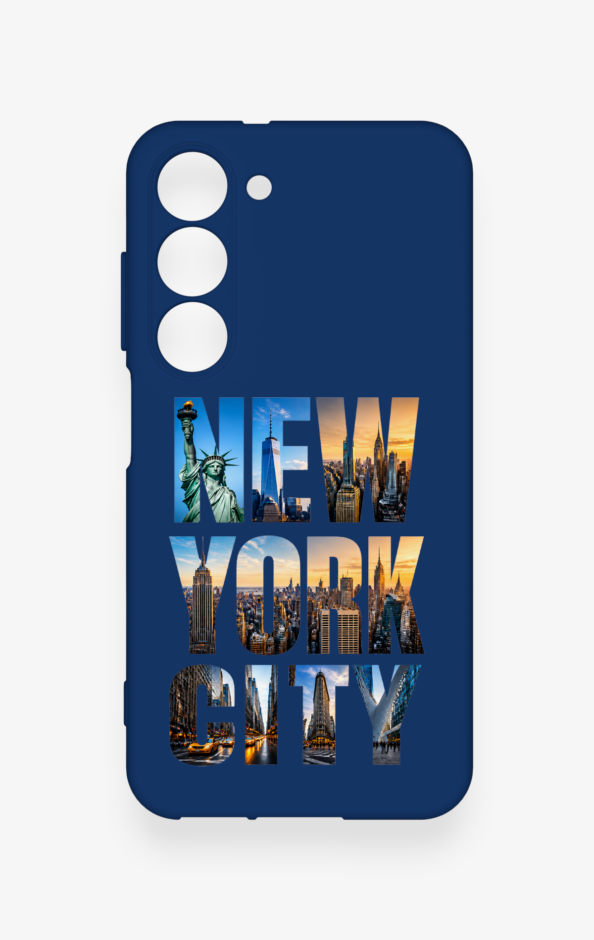 Samsung S23 Uyumlu New York City Desenli Silikon Kılıf