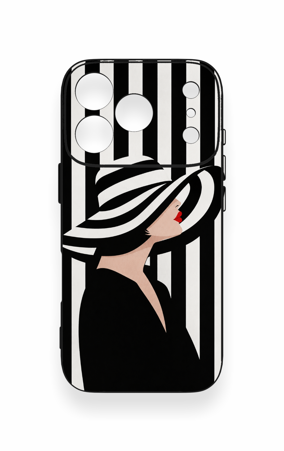 iPhone 17 Pro Uyumlu Madam Marica Desenli Silikon Kılıf
