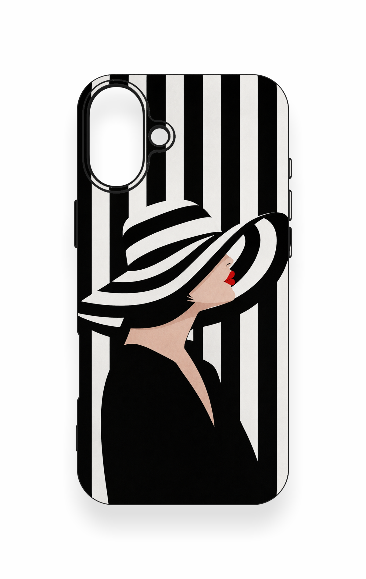iPhone 16 Plus Uyumlu Madam Marica Desenli Silikon Kılıf