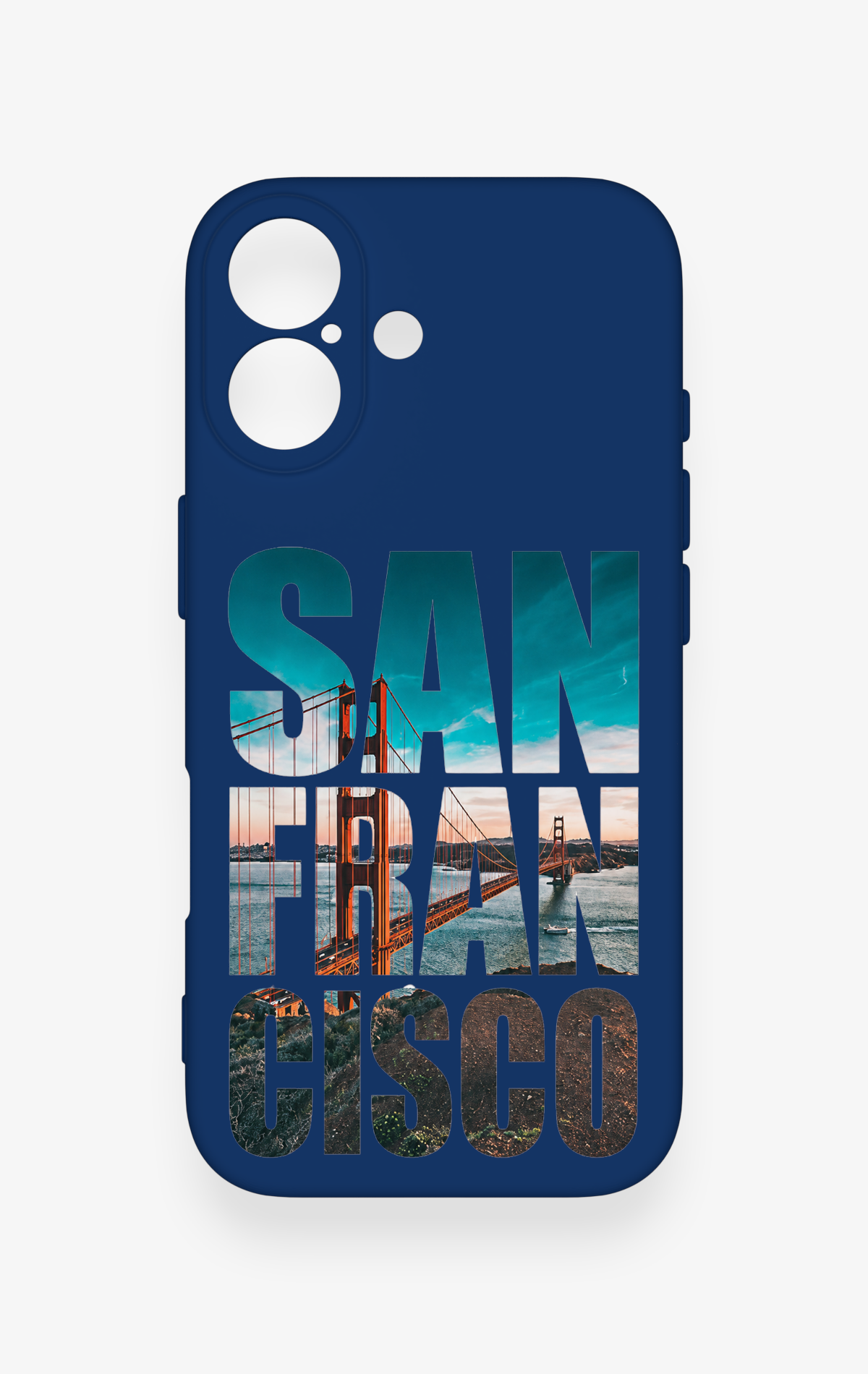 iPhone 17 Uyumlu San Francisco Desenli Silikon Kılıf