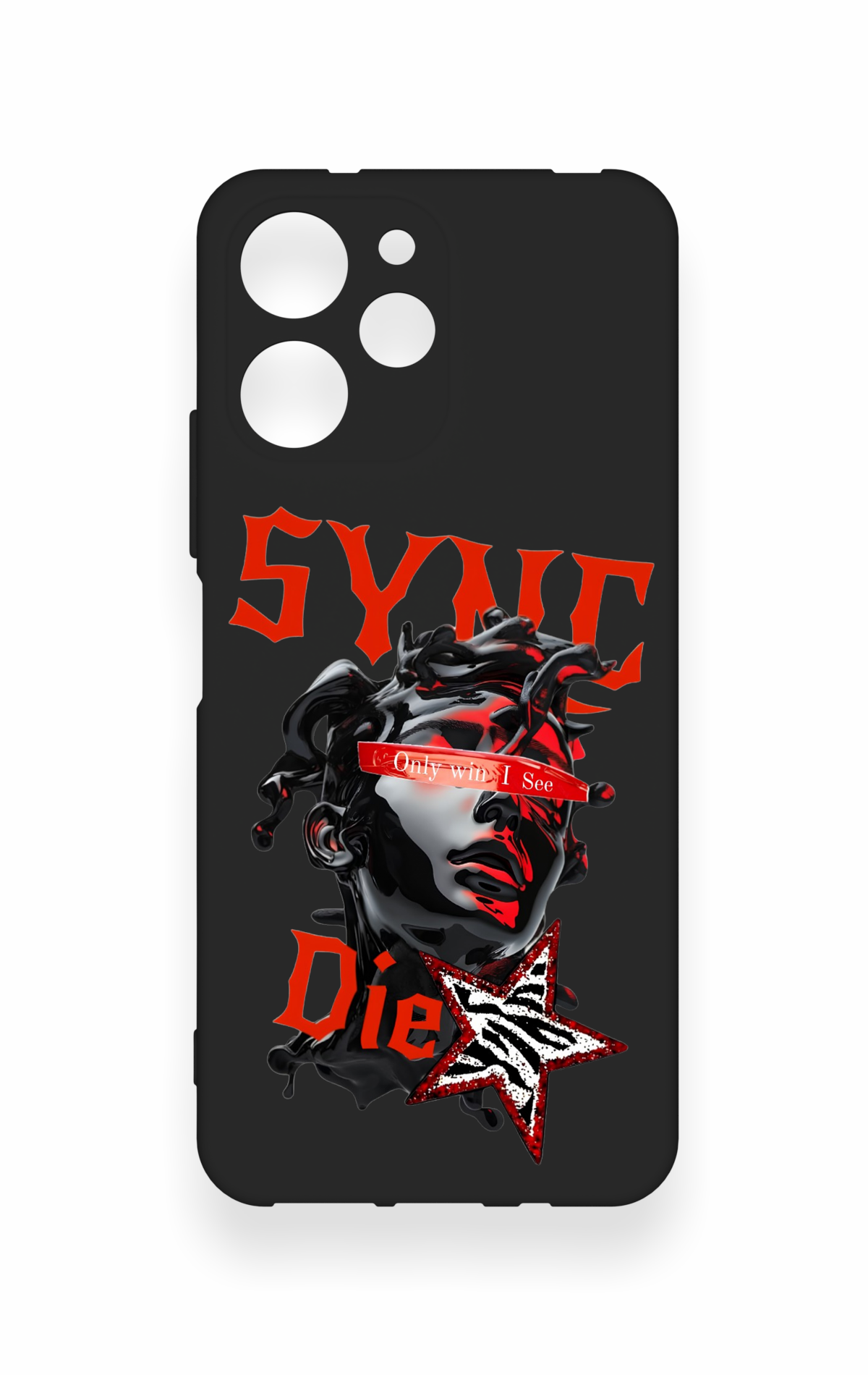 Redmi 12 Uyumlu Sync Die Desenli Silikon Kılıf