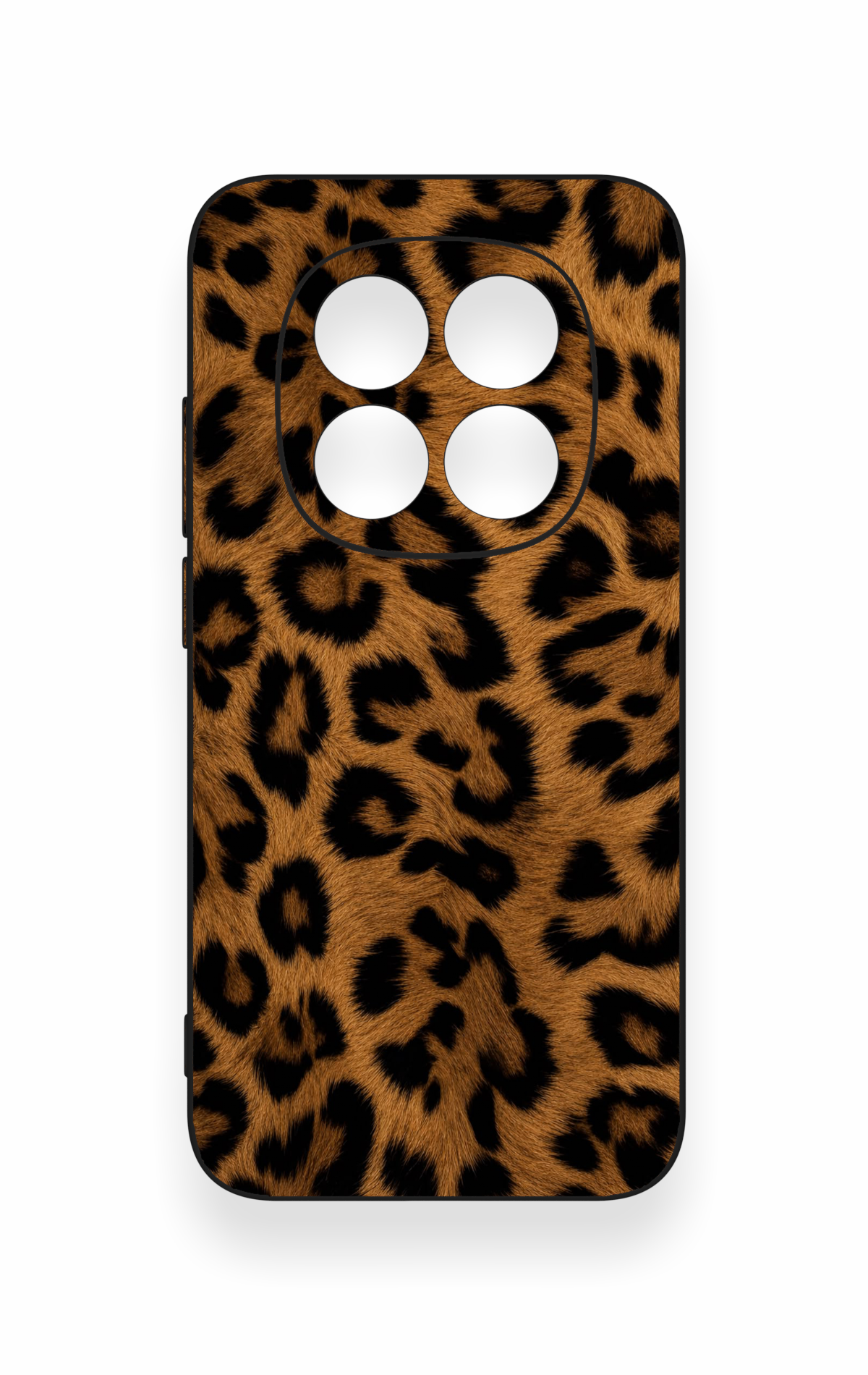 Redmi Note 15 Pro 5G Uyumlu Koyu Leopar Deri Desenli Silikon Kılıf