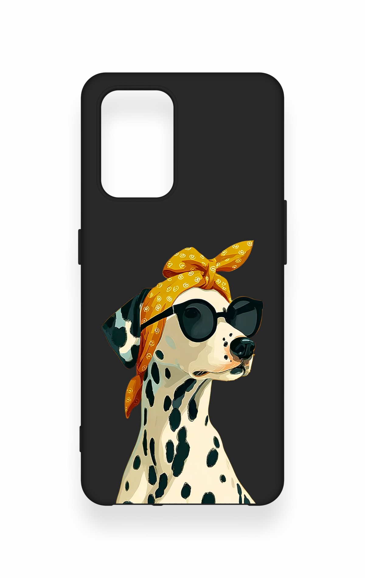Oppo-A74 Uyumlu Cool Dalmaçyalı Desenli Silikon Kılıf