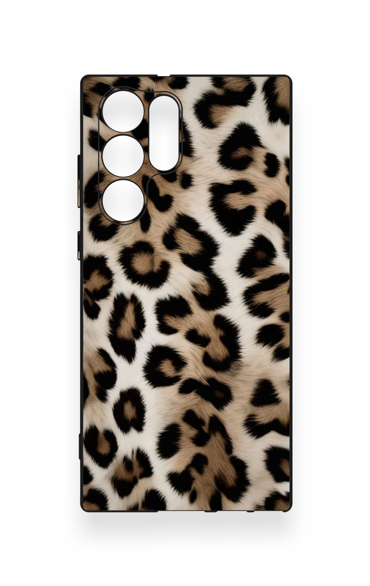 Samsung S22 Ultra Uyumlu Leopar Derisi Desenli Silikon Kılıf