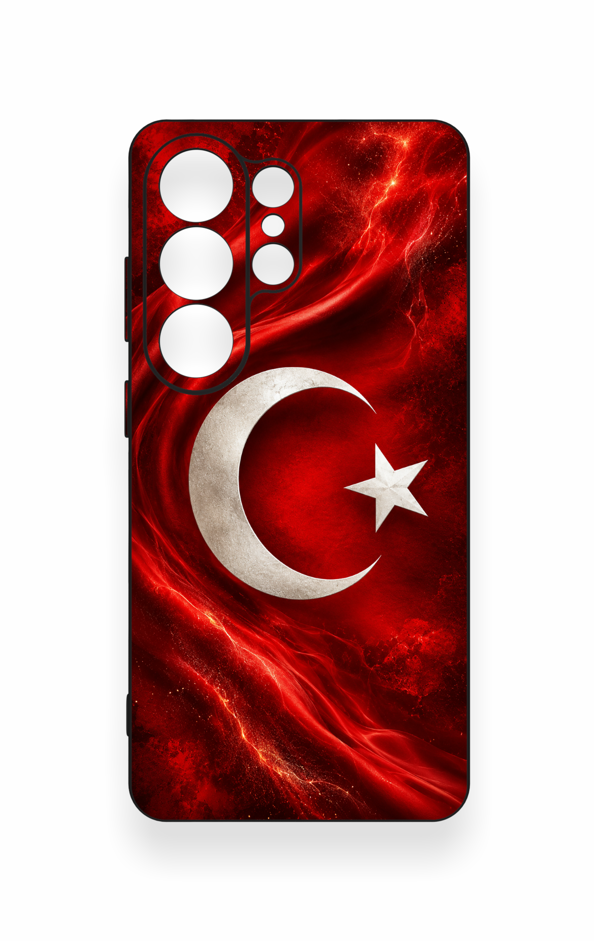 Samsung S26 Ultra Uyumlu Türk Bayrağı Desenli Silikon Kılıf