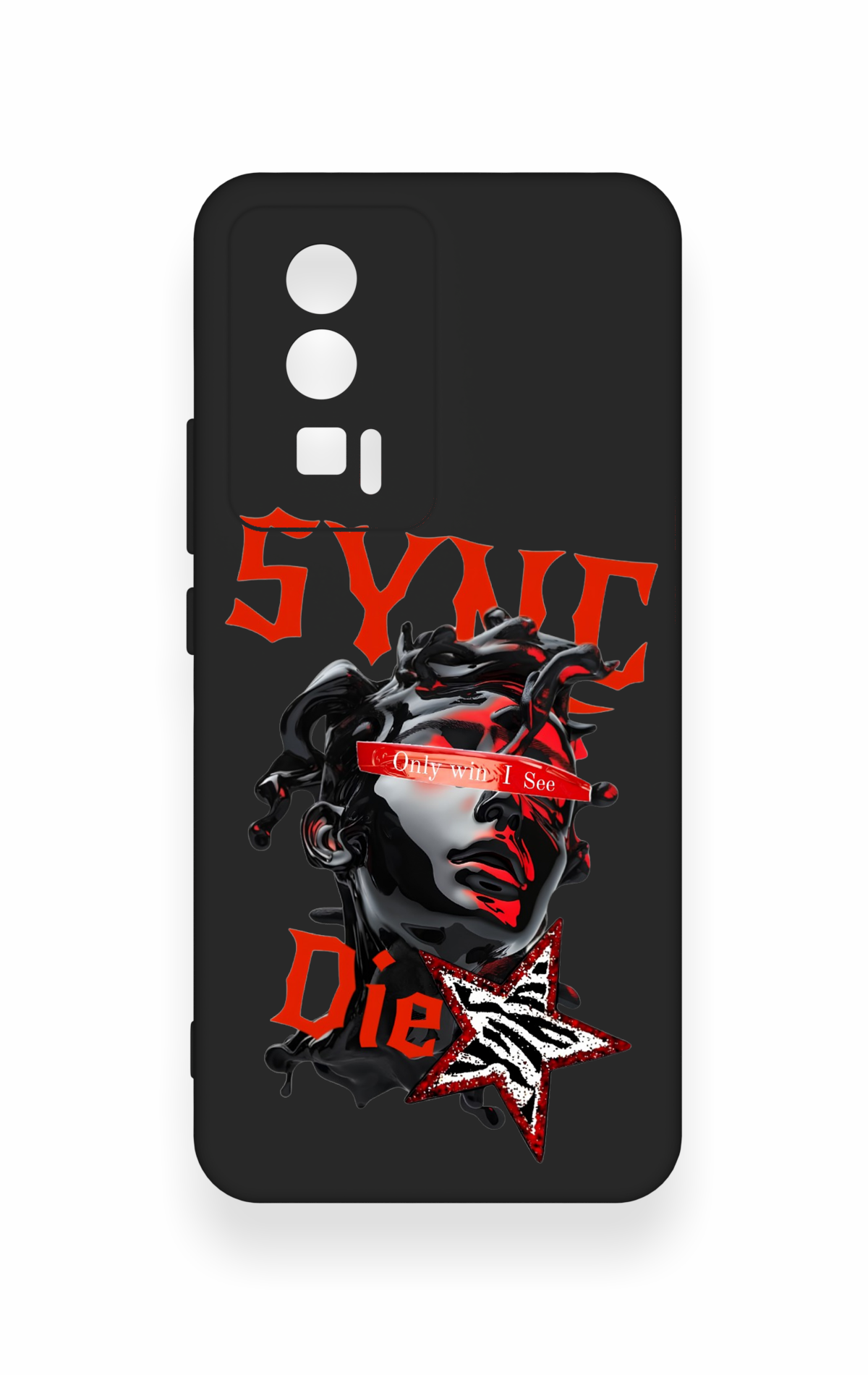 Poco F5 Pro Uyumlu Sync Die Desenli Silikon Kılıf