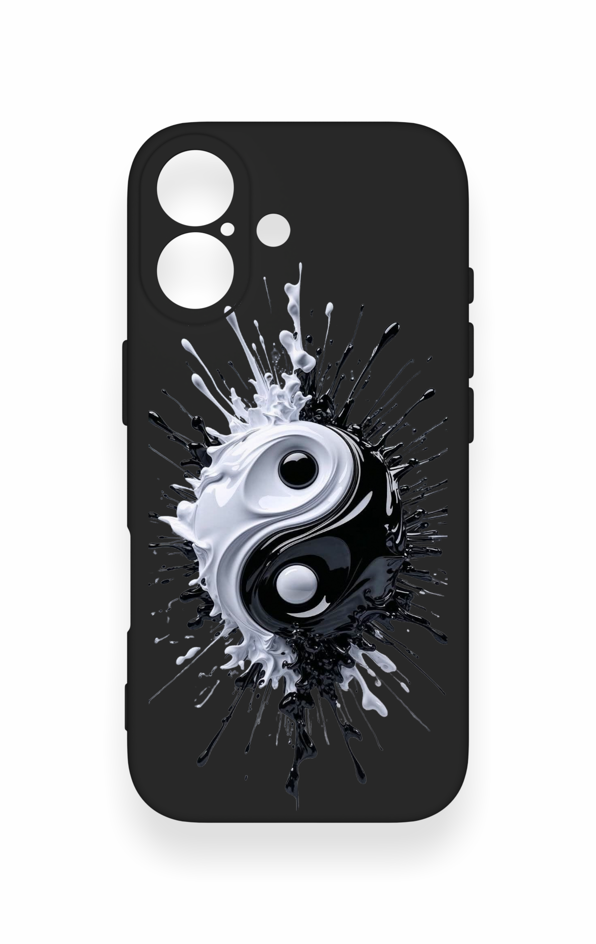 iPhone 17 Uyumlu İyi ve Kötü Desenli Silikon Kılıf