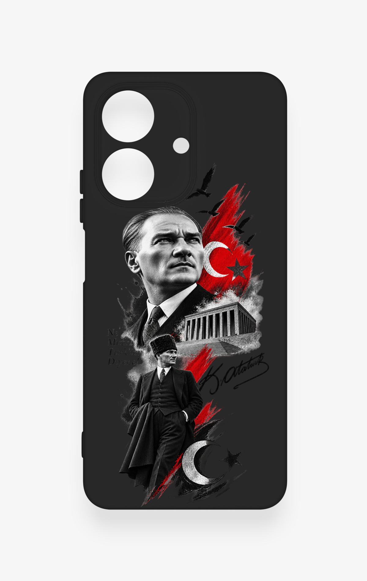 Realme Note 60 Uyumlu Atatürk Anıtkabir Desenli Silikon Kılıf