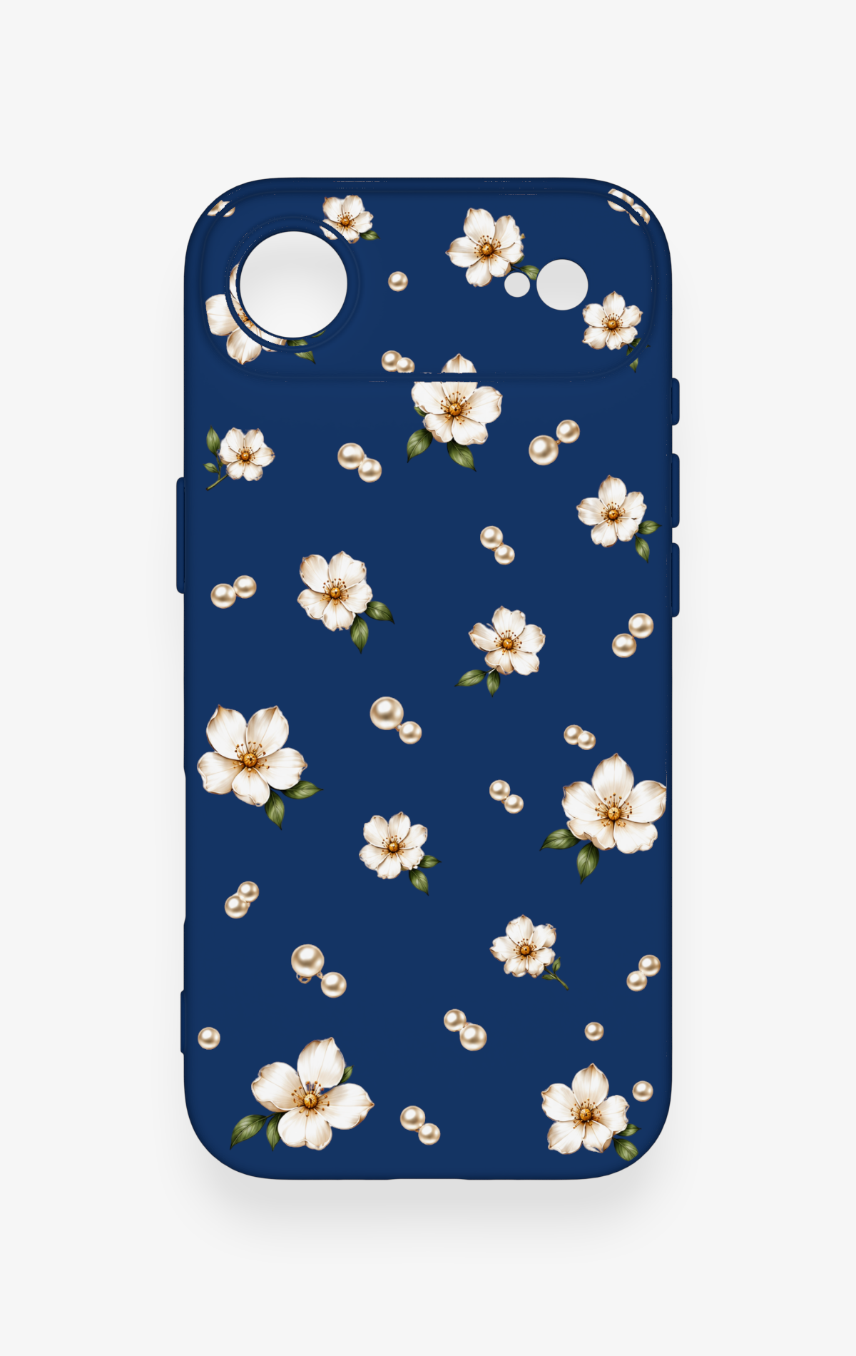 iPhone 17 Air Uyumlu Papatya İnci Desenli Silikon Kılıf