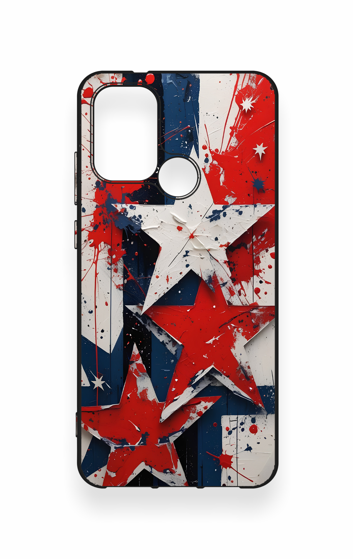 Casper Via F20 Uyumlu Star Flag Desenli Silikon Kılıf