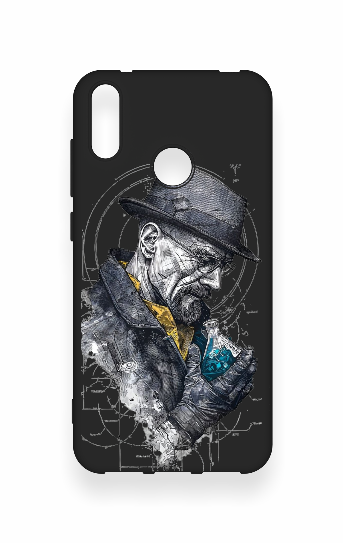 Huawei Y7 2019 Uyumlu Walter White Desenli Silikon Kılıf