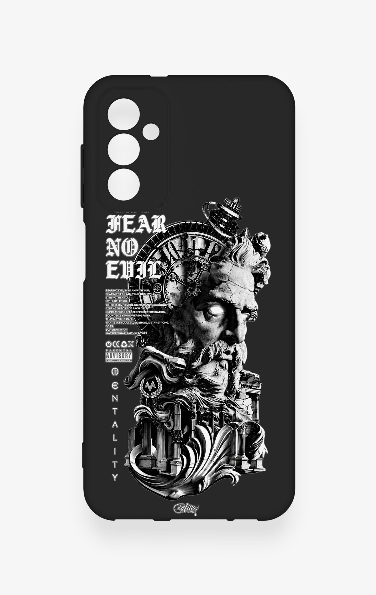 Samsung M13 Uyumlu Fear No Evil Desenli Silikon Kılıf