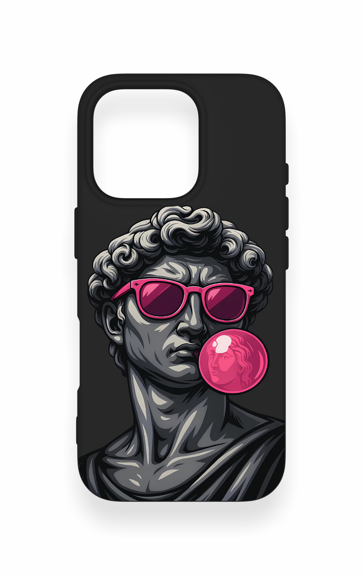 iPhone 16 Pro Uyumlu Pop David Desenli Silikon Kılıf