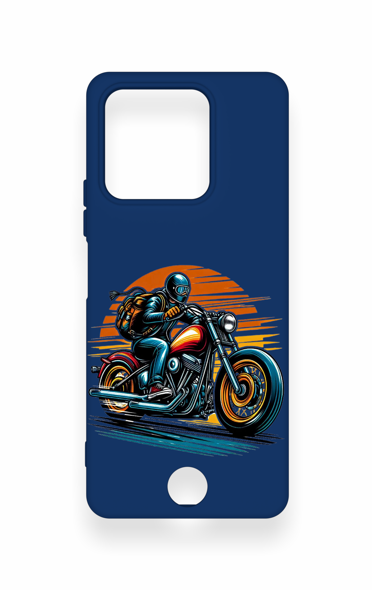 Reeder S71 Uyumlu Moto Rider Desenli Silikon Kılıf