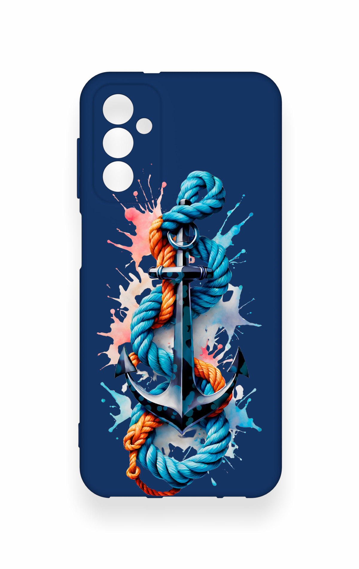 Samsung M13 Uyumlu Anchor Desenli Silikon Kılıf