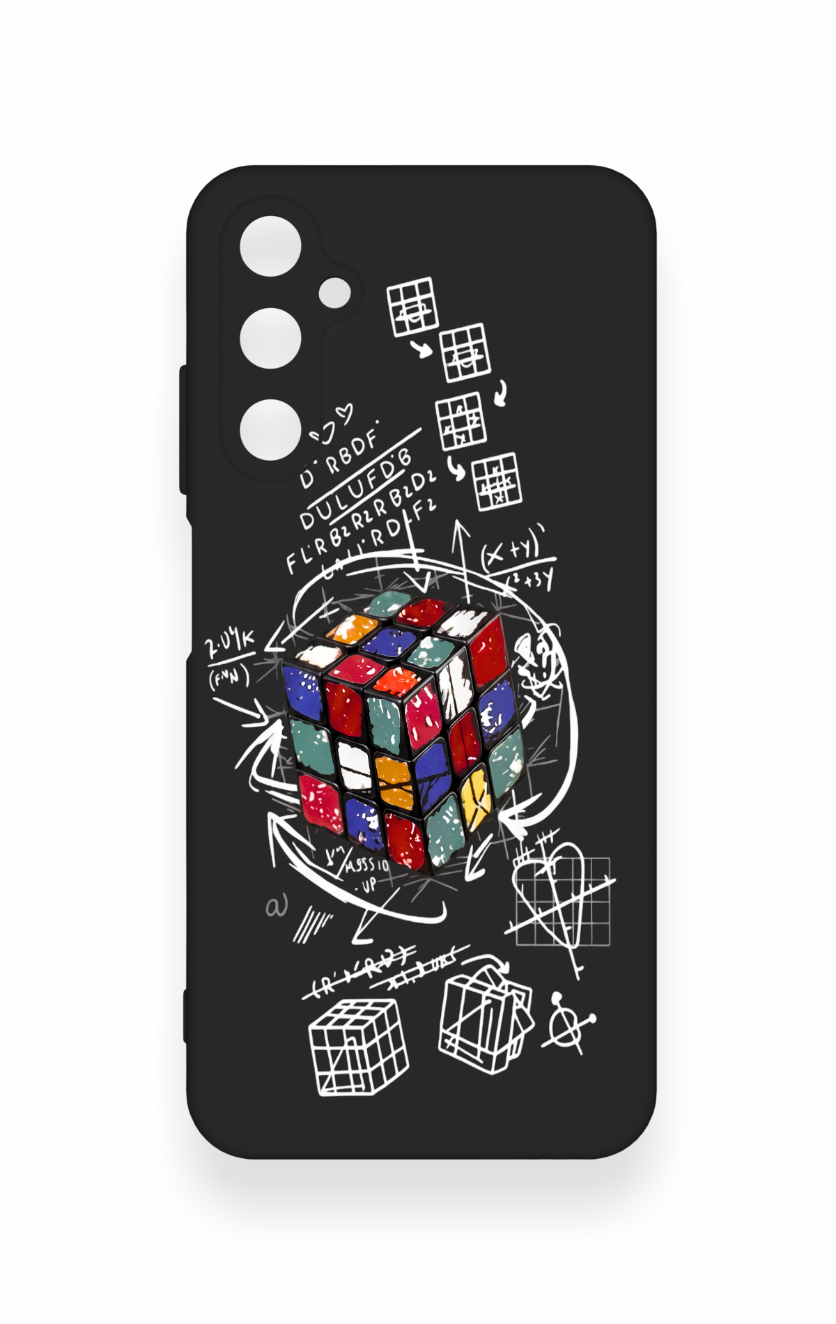 Samsung A05s Uyumlu Rubik Küb Desenli Silikon Kılıf