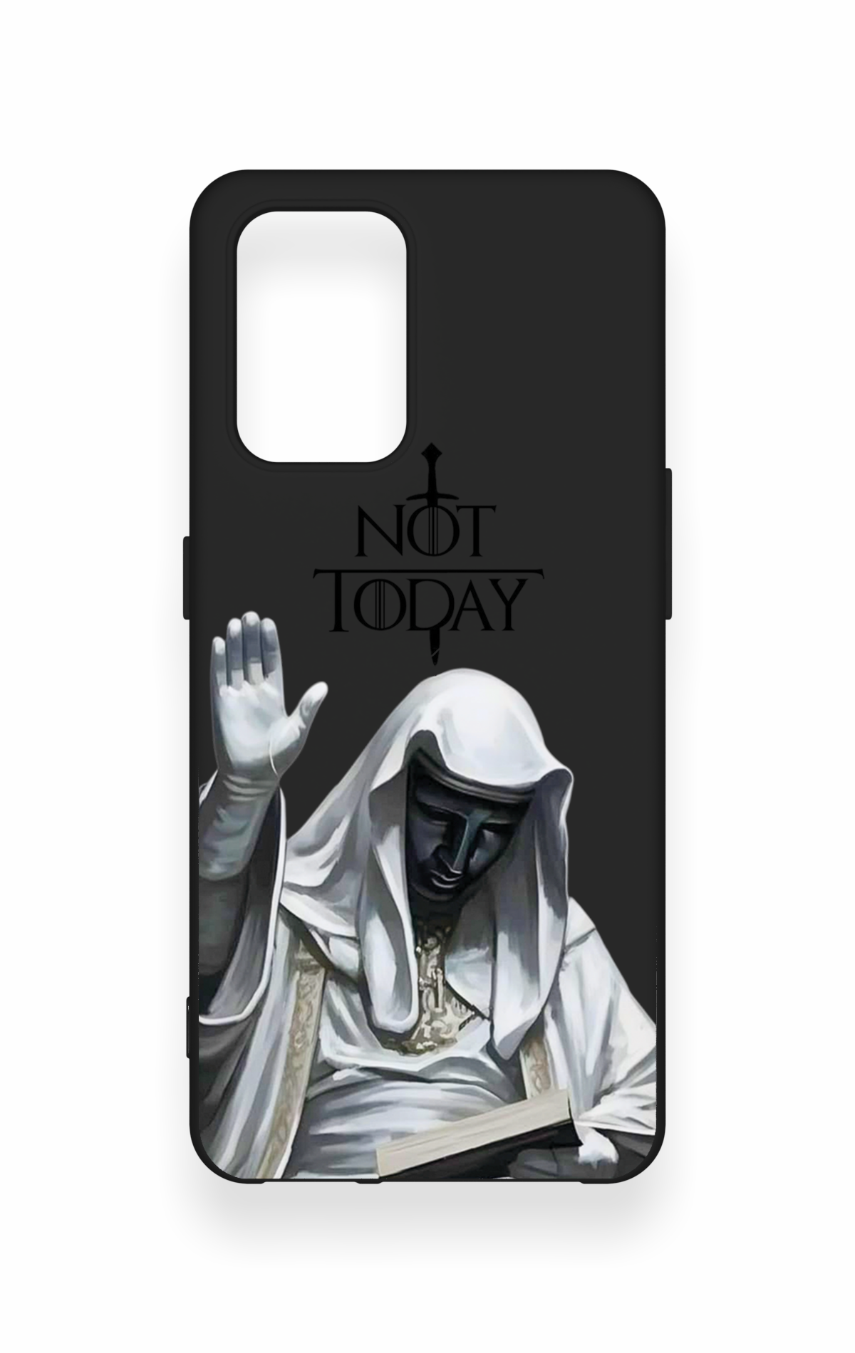 Oppo-A74 Uyumlu Not Today Desenli Silikon Kılıf