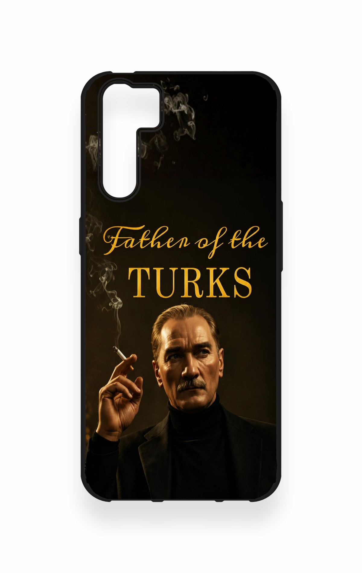 Oppo A91 Uyumlu Father Of The Turks Desenli Silikon Kılıf