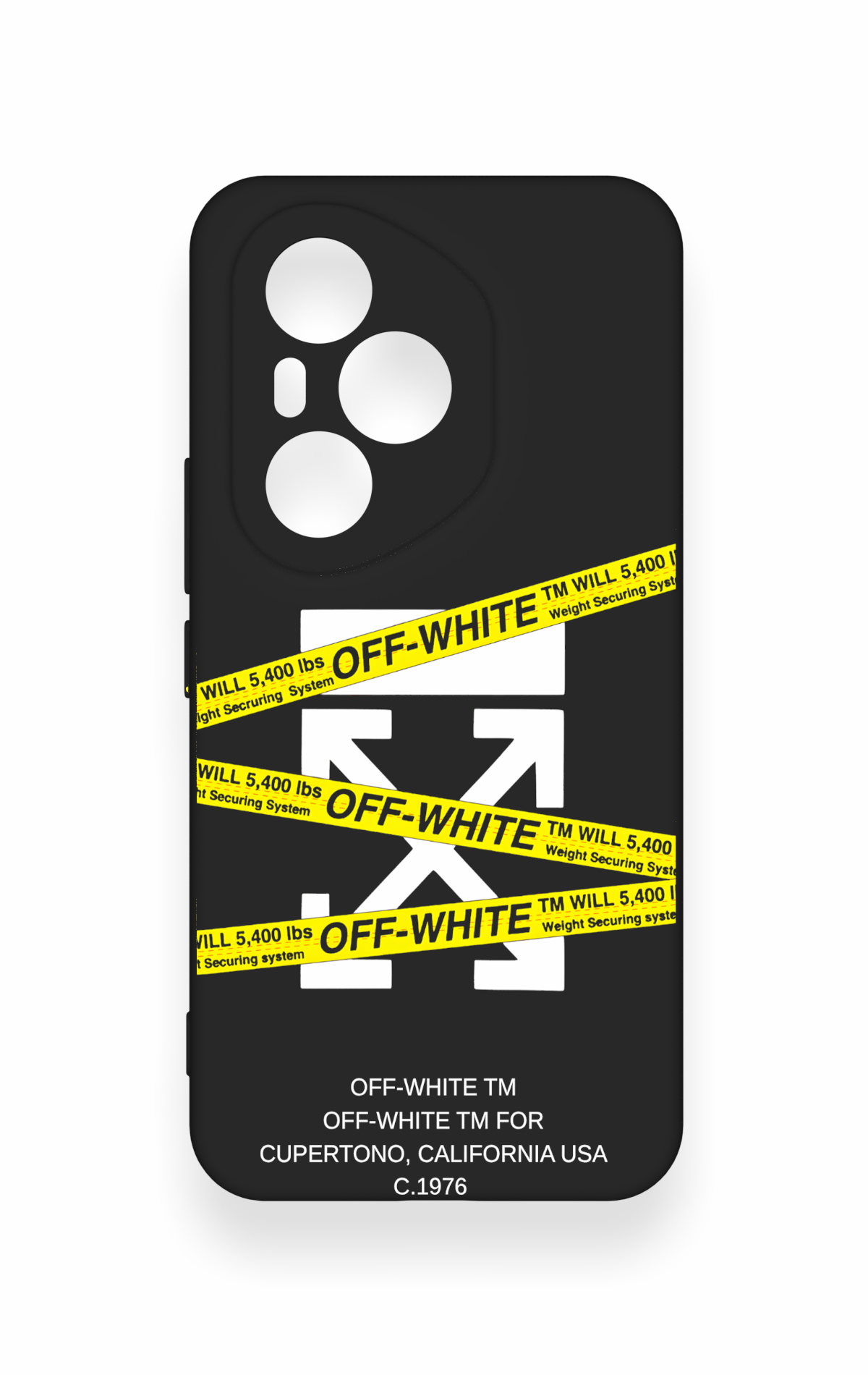 Honor 400 Pro Uyumlu Off White Desenli Silikon Kılıf