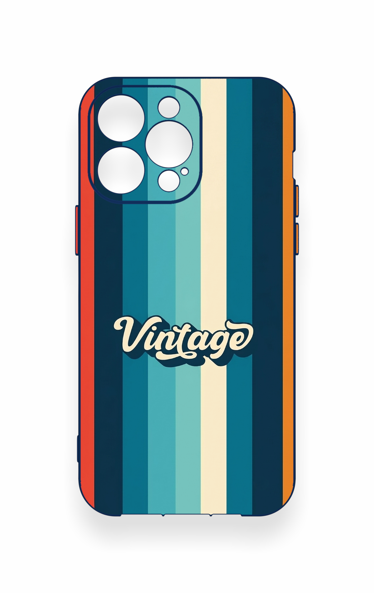 iPhone 14 Pro Max Uyumlu Vintage Desenli Silikon Kılıf