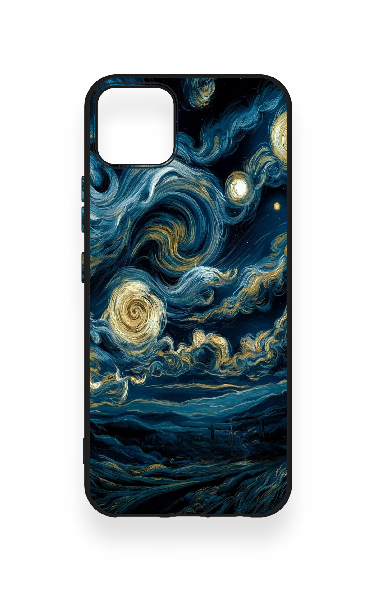 Realme C11 2021 Uyumlu Yıldızlı Gece Desenli Silikon Kılıf