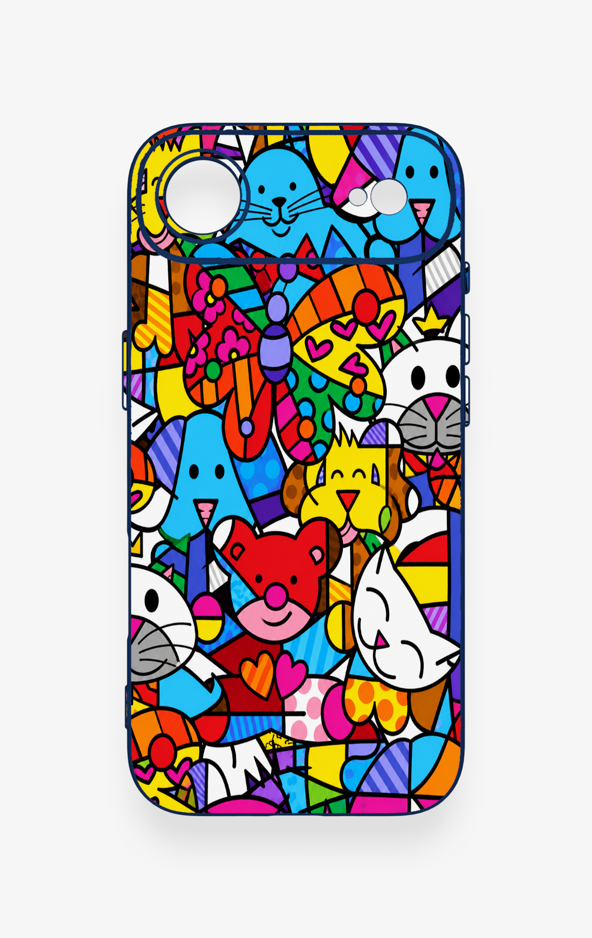 iPhone 17 Air Uyumlu Britto Garden Desenli Silikon Kılıf