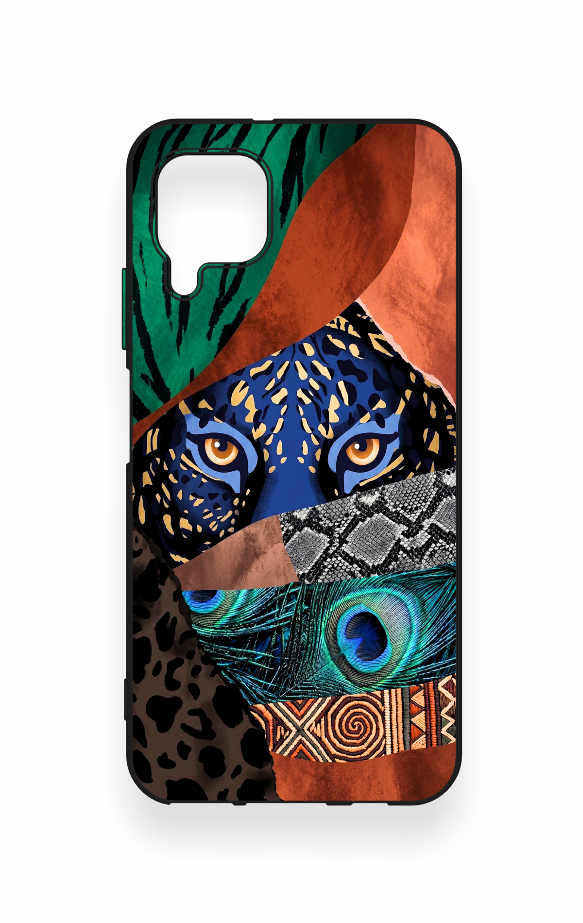 Huawei P40 Lite Uyumlu Amazon Kaplan Desenli Silikon Kılıf
