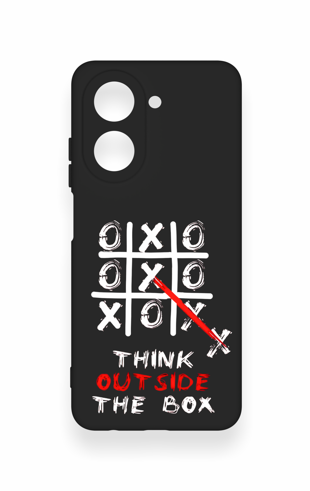 Redmi A5 Uyumlu Out Side The Box Desenli Silikon Kılıf