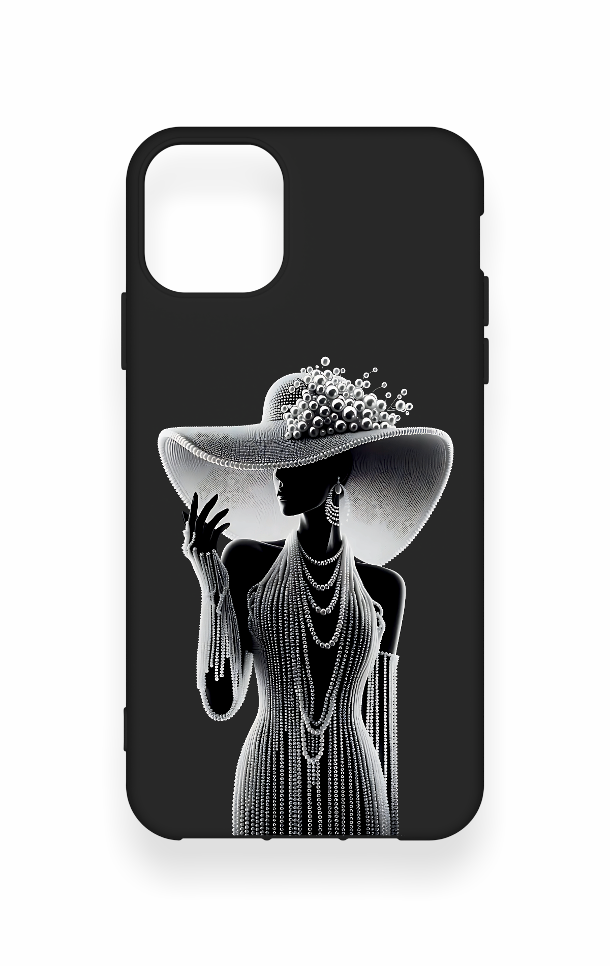 iPhone 11 Pro Max Uyumlu Lady Desenli Silikon Kılıf