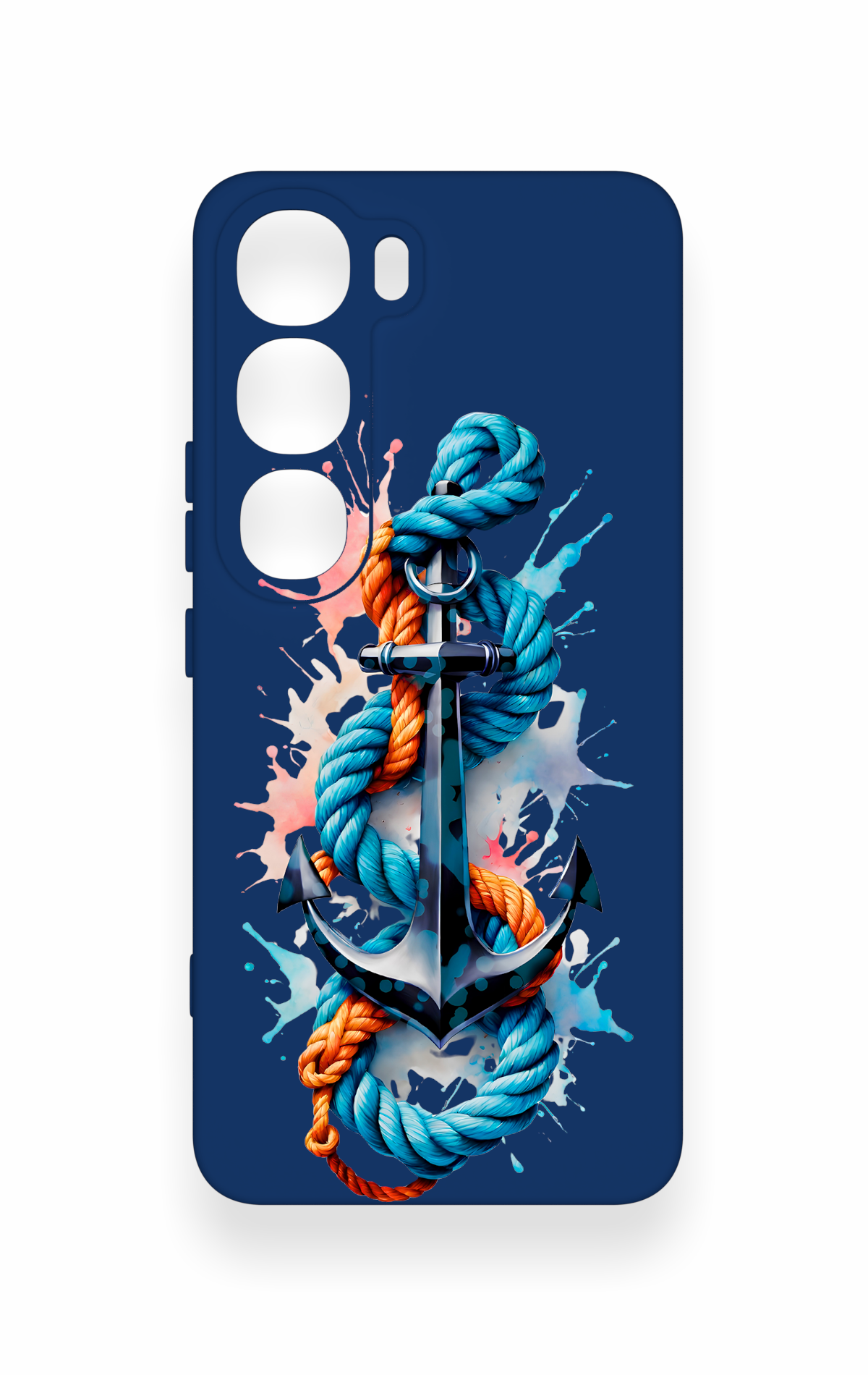 Vivo V40 Lite 5G Uyumlu Anchor Desenli Silikon Kılıf