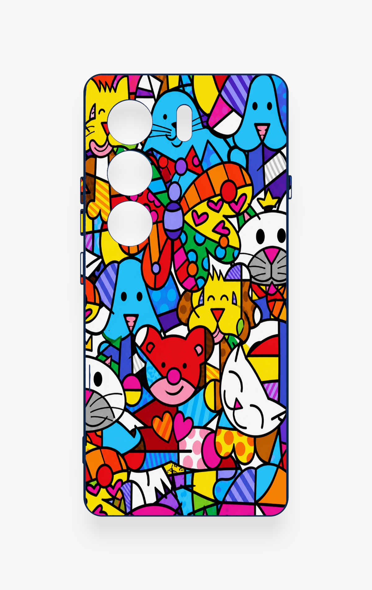 Tecno Camon 40 4G Uyumlu Britto Garden Desenli Silikon Kılıf