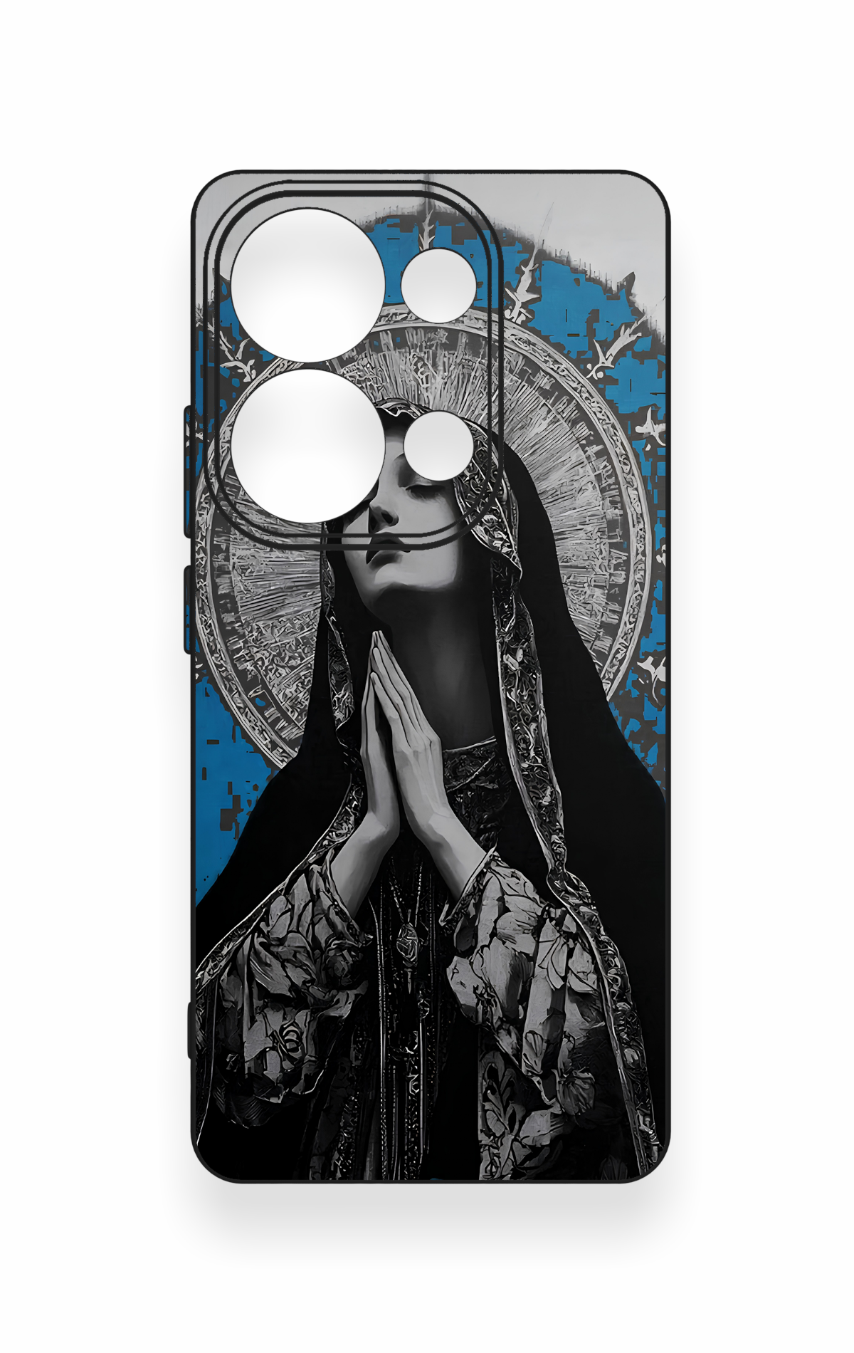 Redmi Note 13 Pro 4G Uyumlu Rahibe Desenli Silikon Kılıf