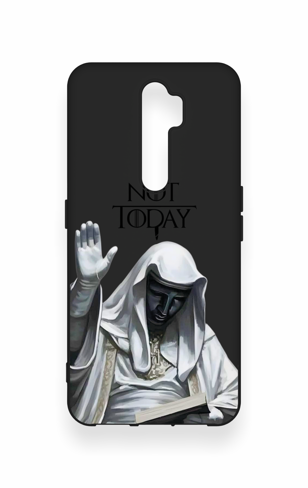 Oppo A5 2020 Uyumlu Not Today Desenli Silikon Kılıf