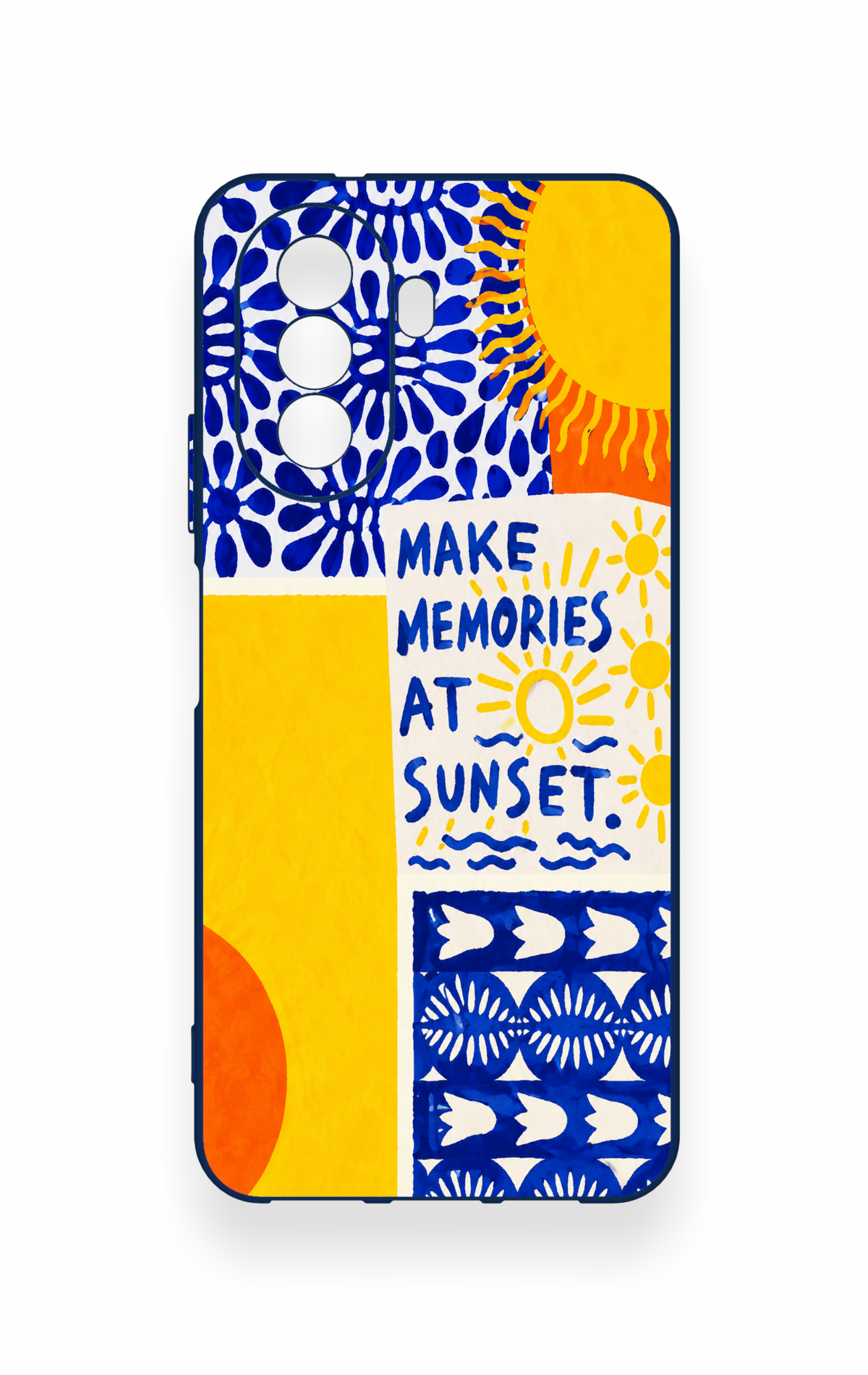 Huawei Nova Y70 Uyumlu Sunset Desenli Silikon Kılıf
