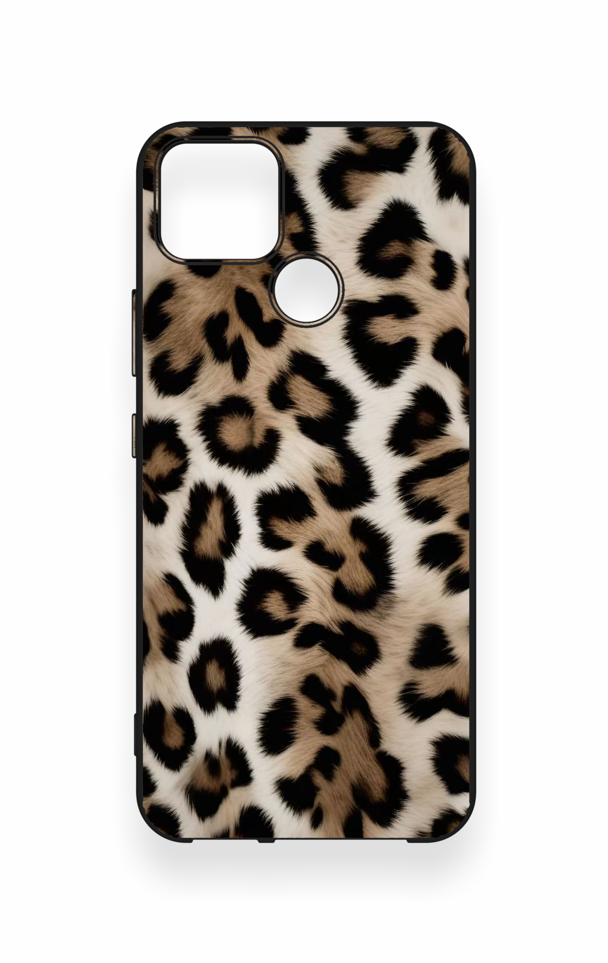 Realme C25 Uyumlu Leopar Derisi Desenli Silikon Kılıf