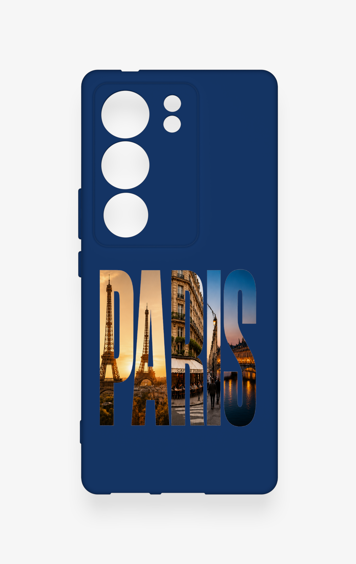 Vivo V29 Uyumlu Paris Desenli Silikon Kılıf