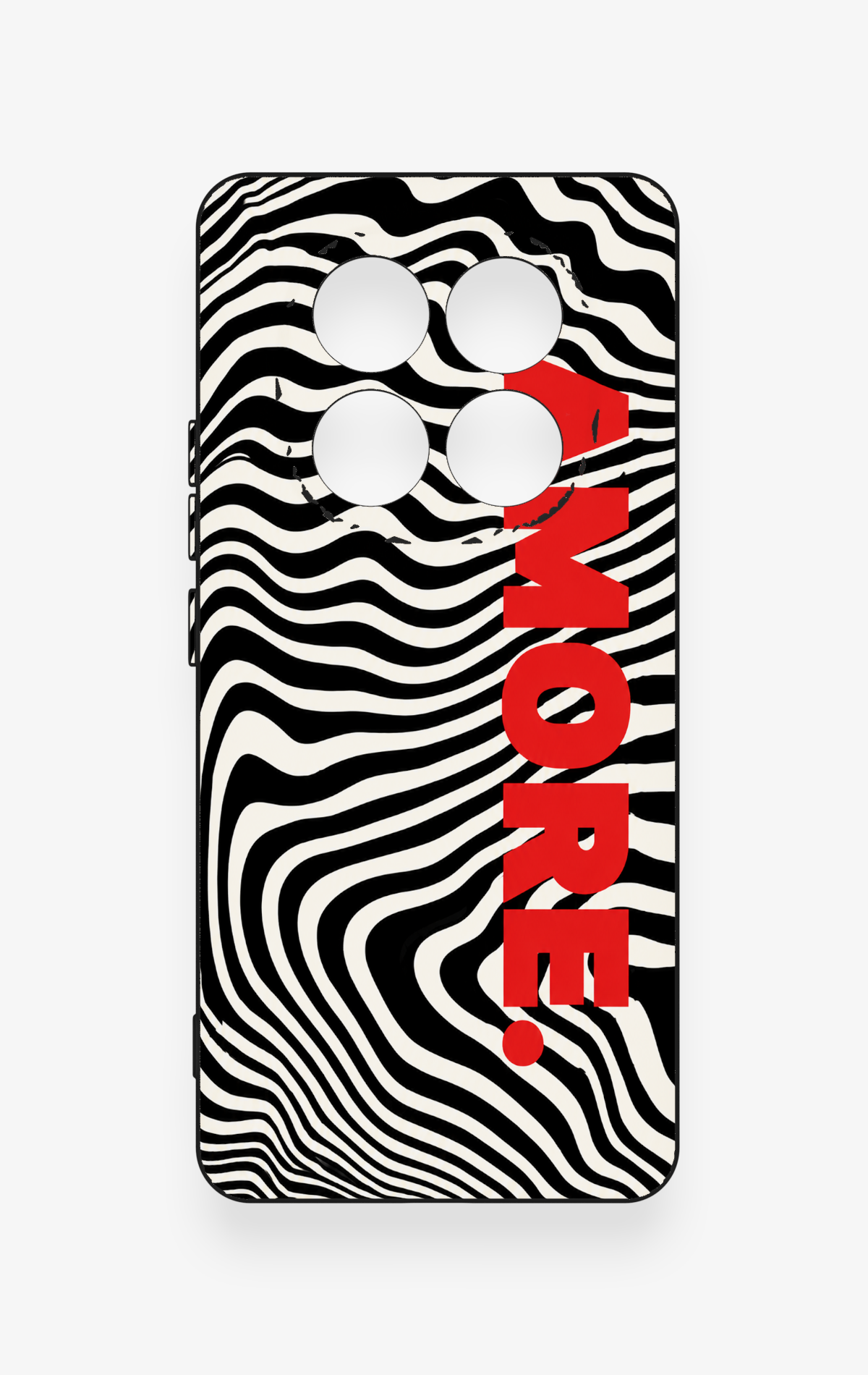 Redmi Note 14 Pro 5G Uyumlu Zebra Amore Desenli Silikon Kılıf