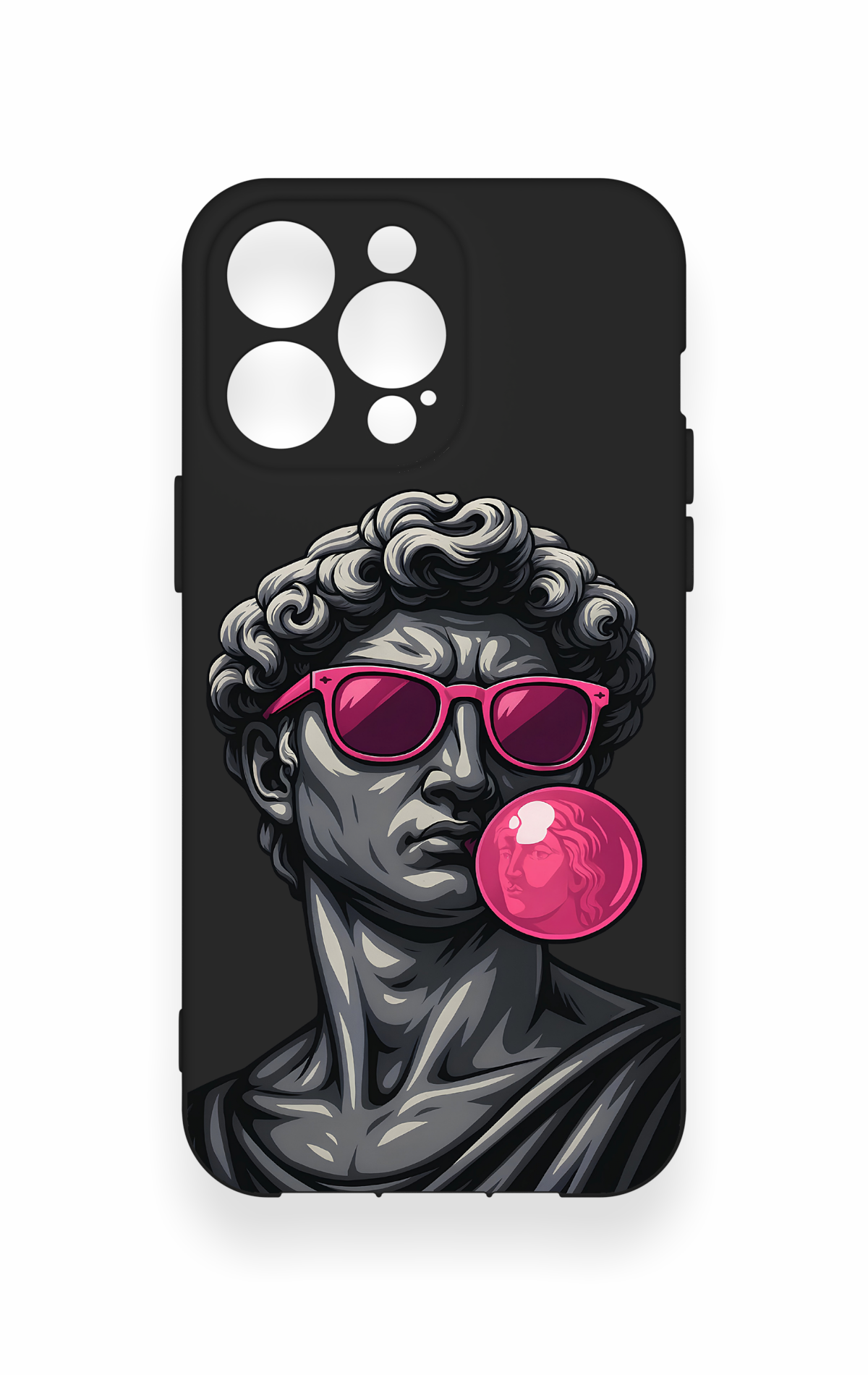 iPhone 14 Pro Max Uyumlu Pop David Desenli Silikon Kılıf