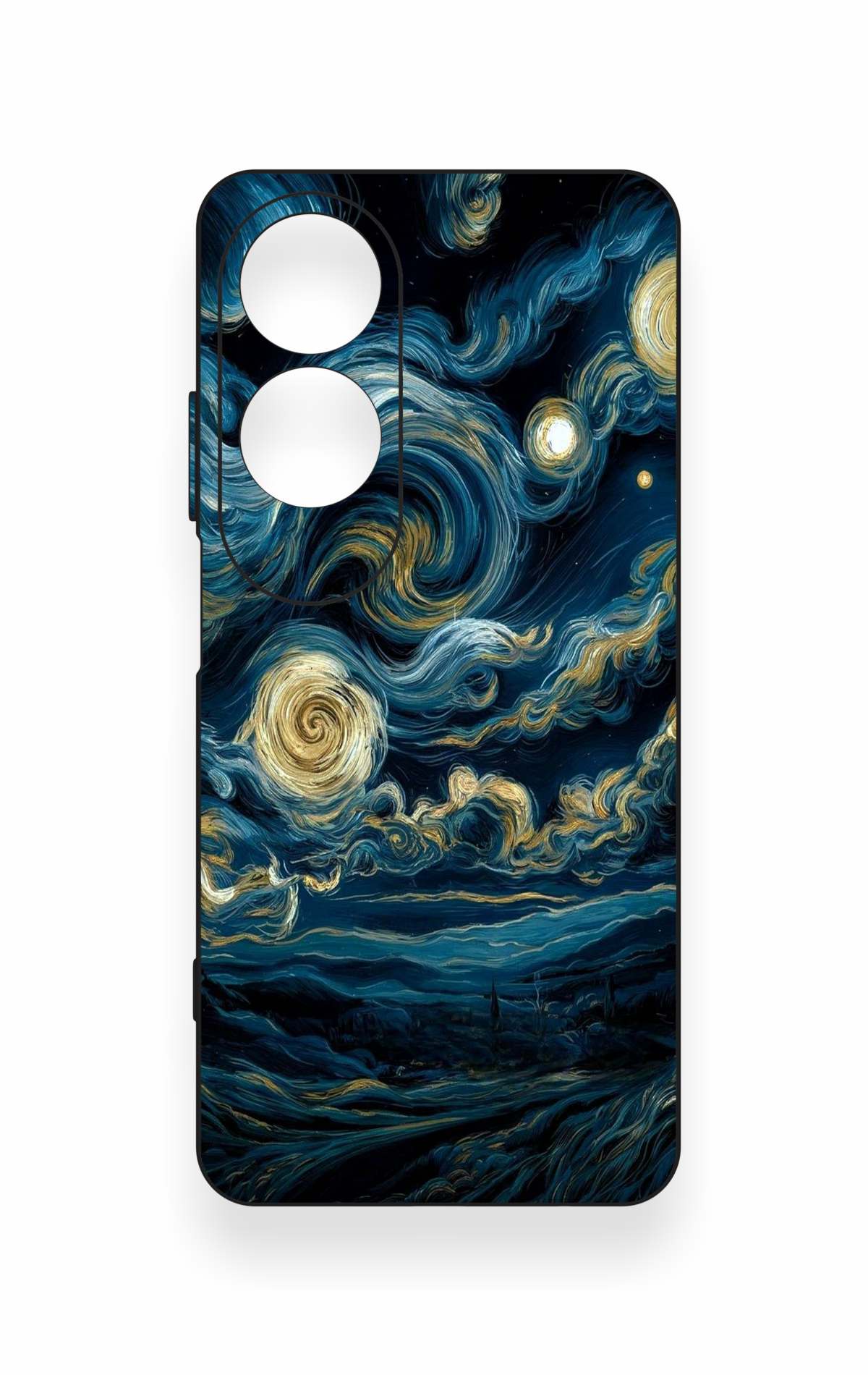 Oppo A60 Uyumlu Yıldızlı Gece Desenli Silikon Kılıf
