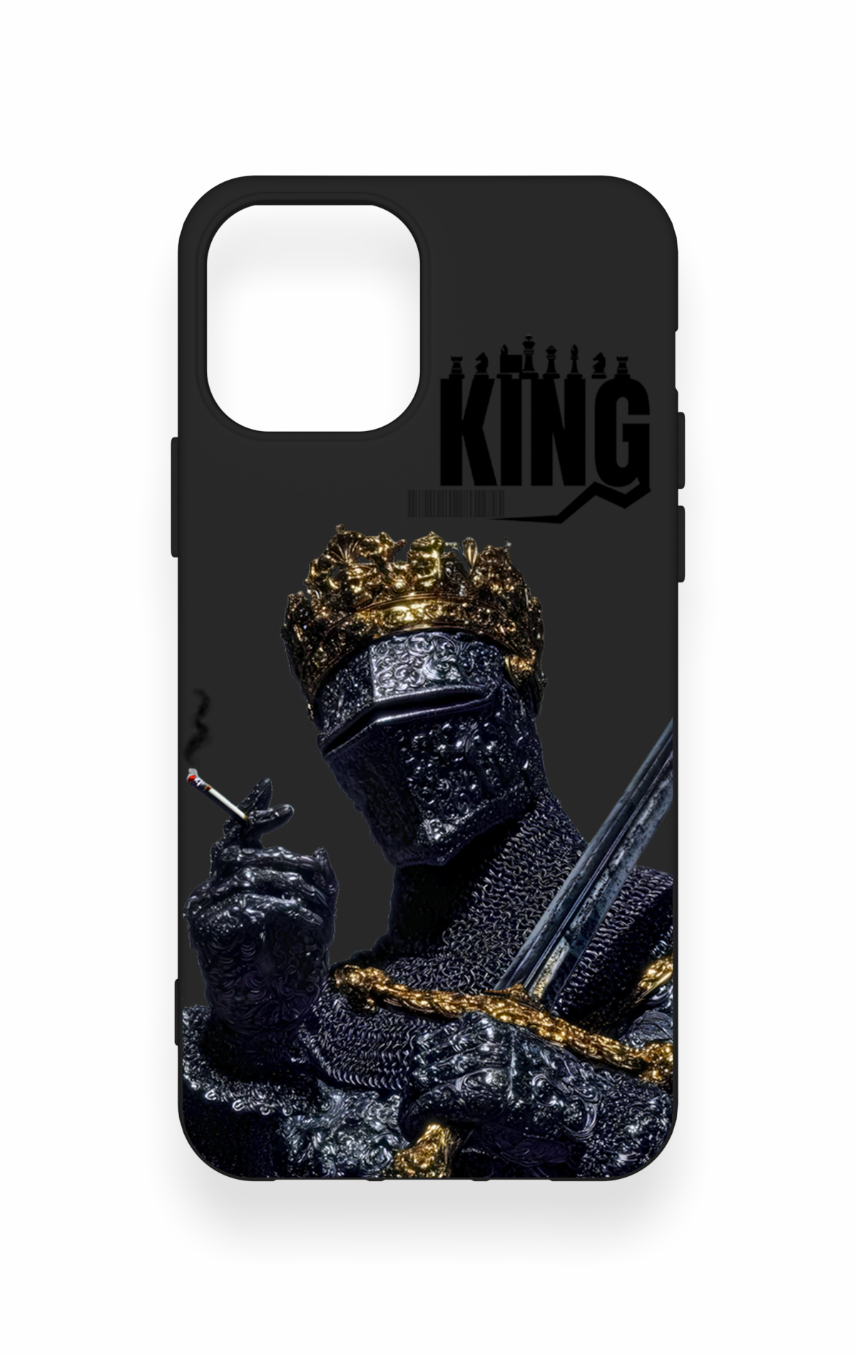 iPhone 12-12PRO Uyumlu King Desenli Silikon Kılıf