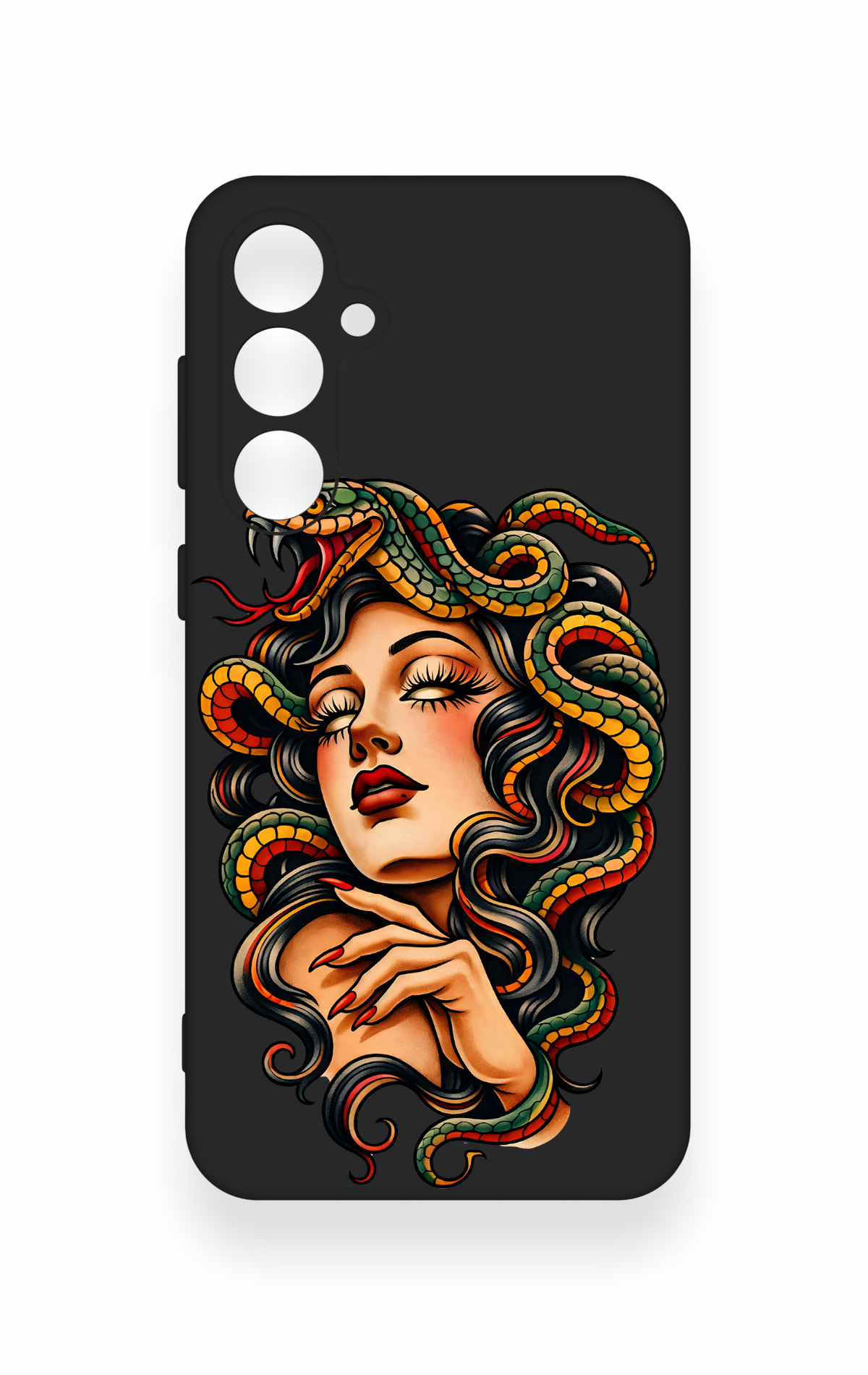 Samsung S23Fe Uyumlu Medusa Desenli Silikon Kılıf