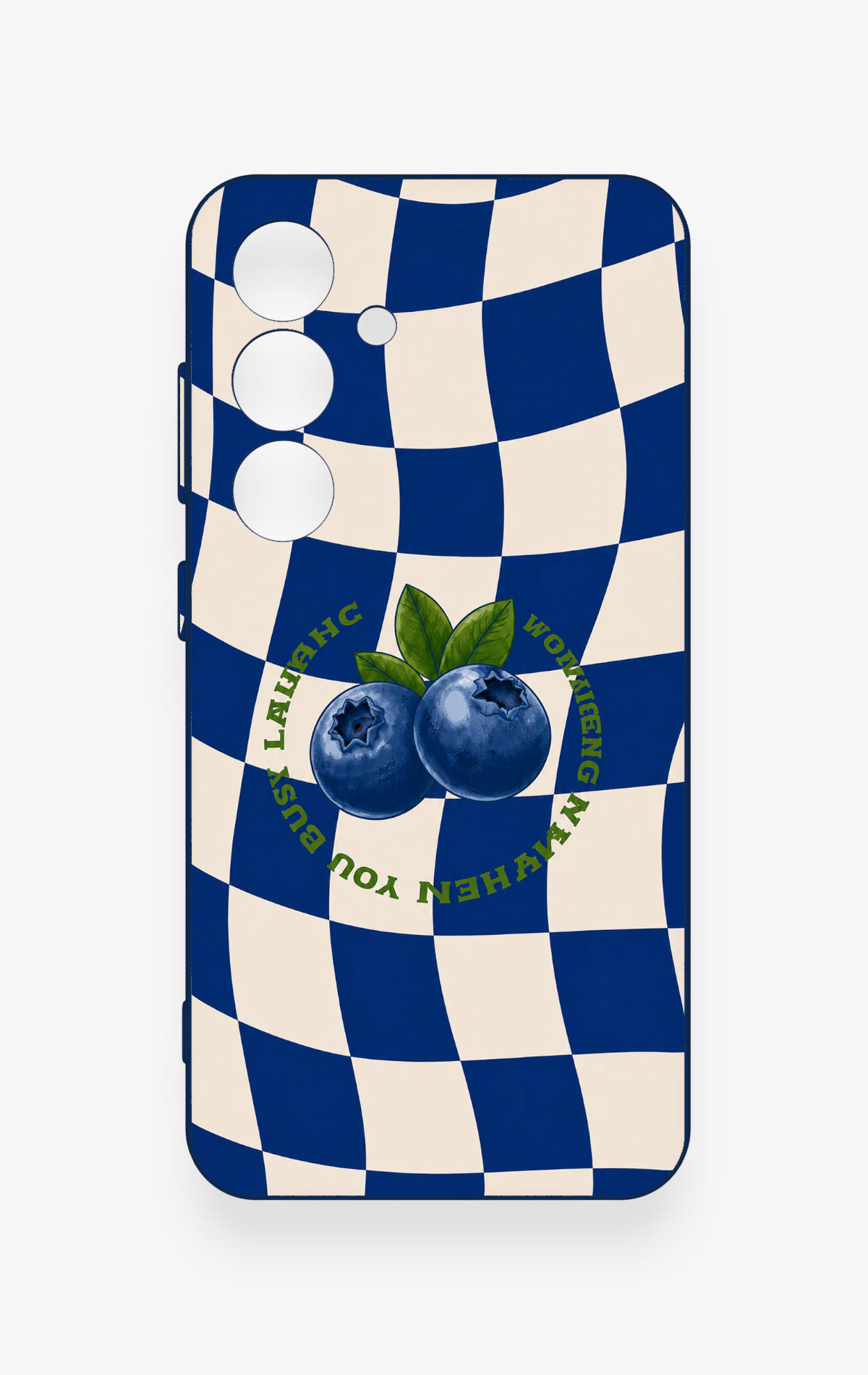 Samsung S24 Uyumlu Yaban Mersini Desenli Silikon Kılıf
