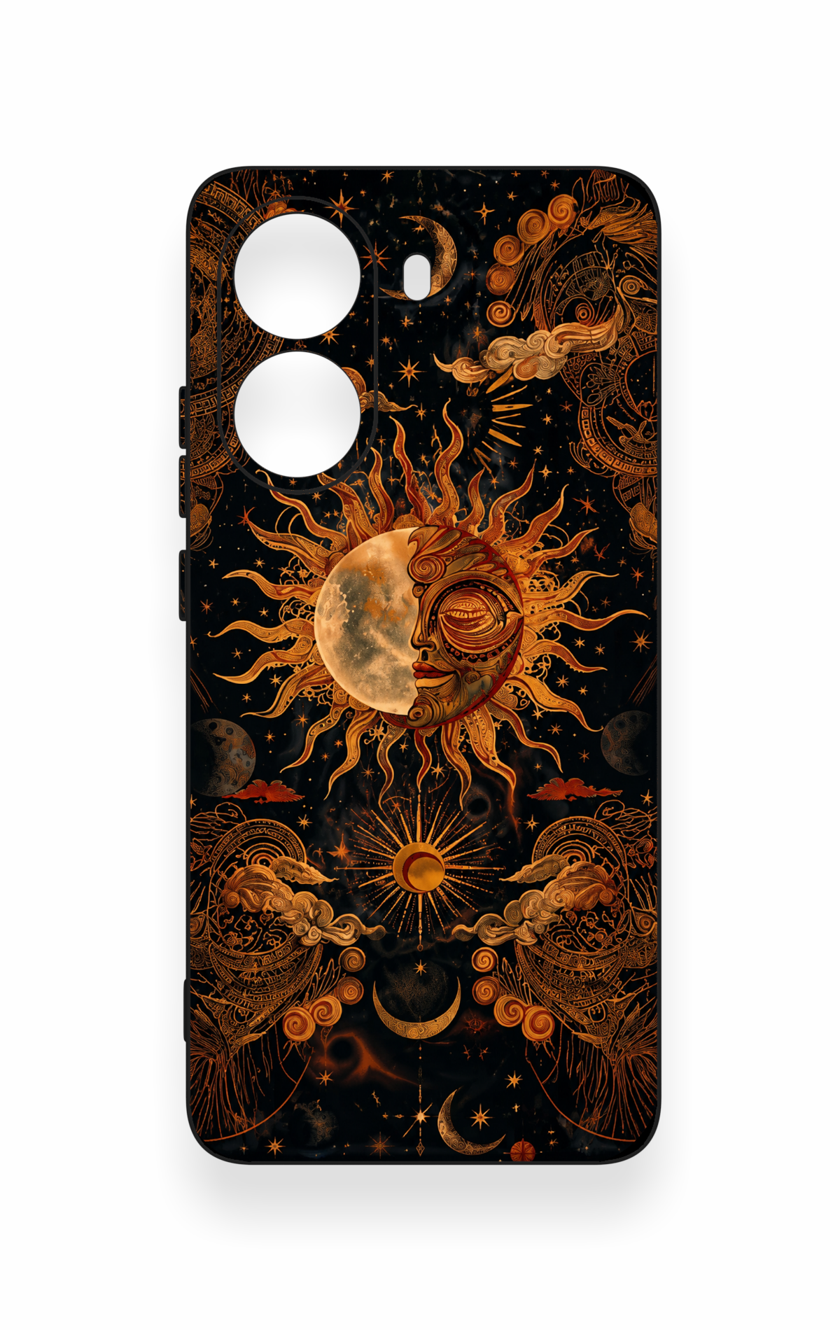 Poco X7 Pro Uyumlu Mistik Güneş Desenli Silikon Kılıf
