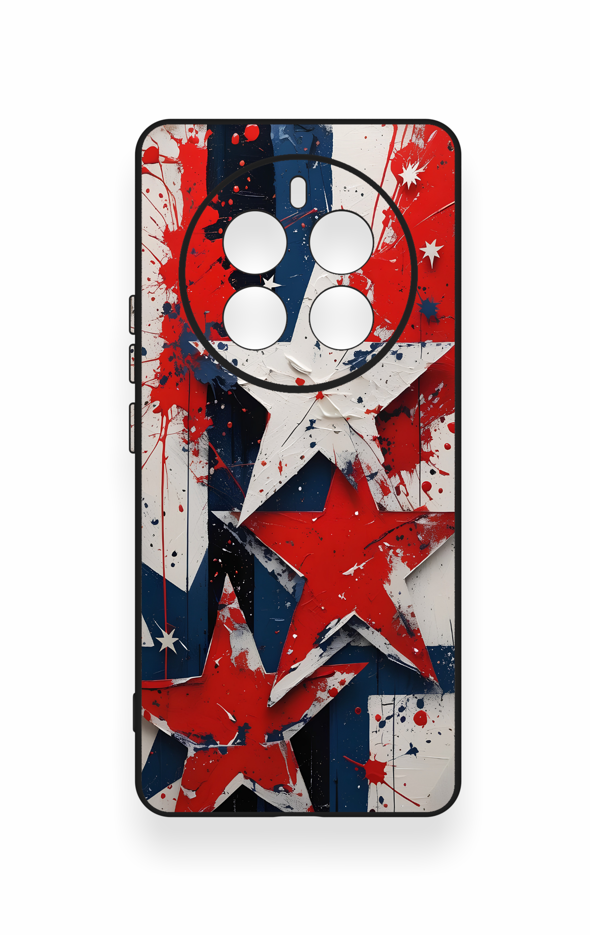Realme 12 Pro Uyumlu Star Flag Desenli Silikon Kılıf