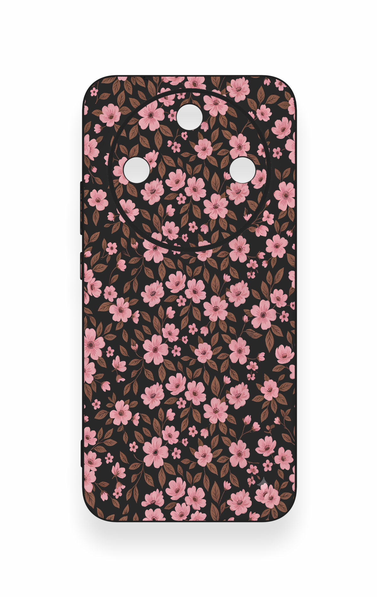 Honor Magic 8 Lite Uyumlu Mini Pembe Çiçek Desenli Silikon Kılıf