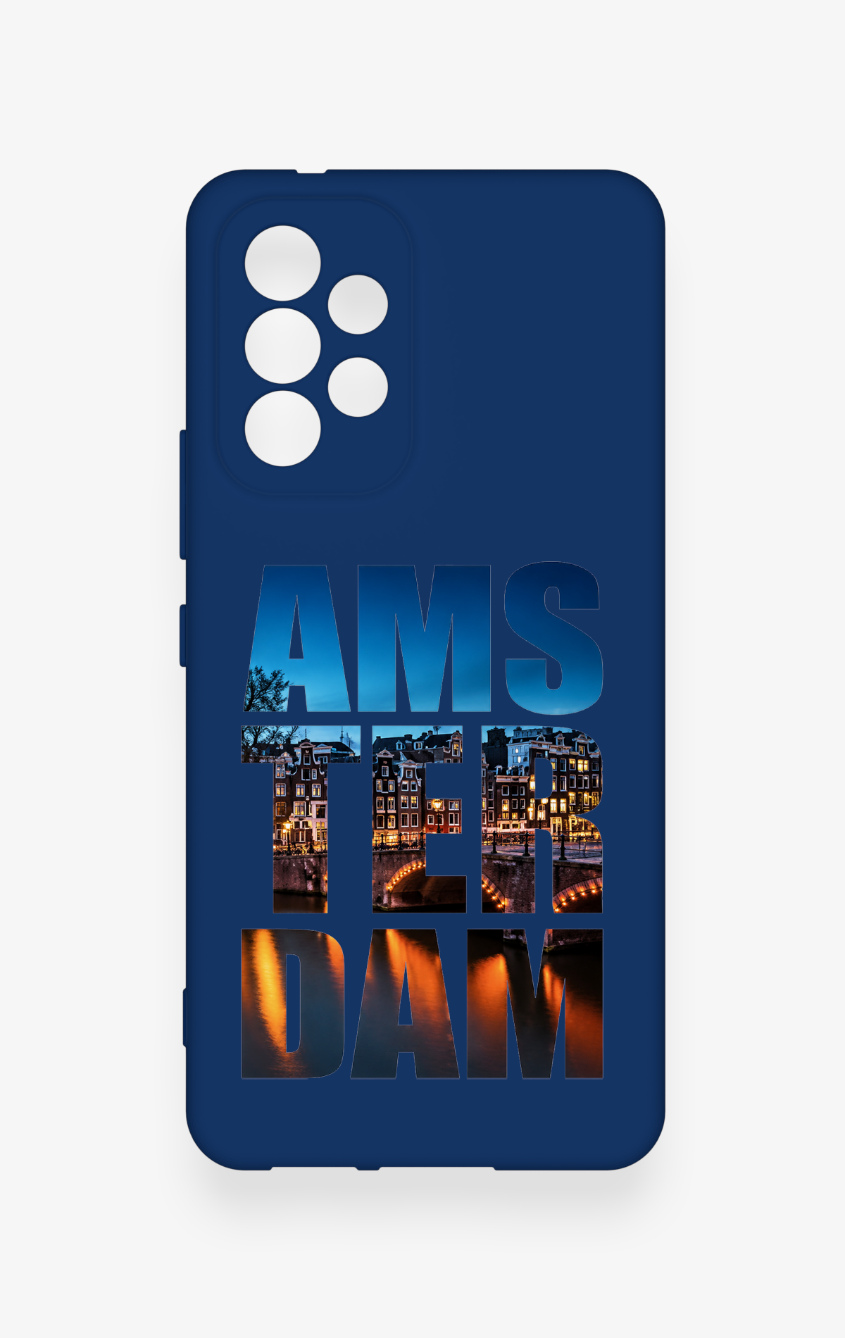 Samsung A53 Uyumlu Amsterdam Desenli Silikon Kılıf