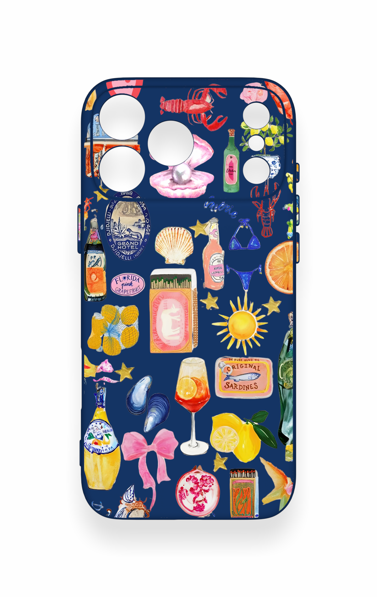 iPhone 17 Pro Max Uyumlu Summer Desenli Silikon Kılıf