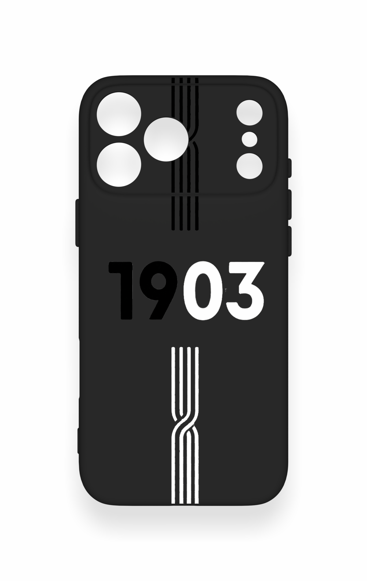 iPhone 17 Pro Max Uyumlu 1903 Kemer Desenli Silikon Kılıf