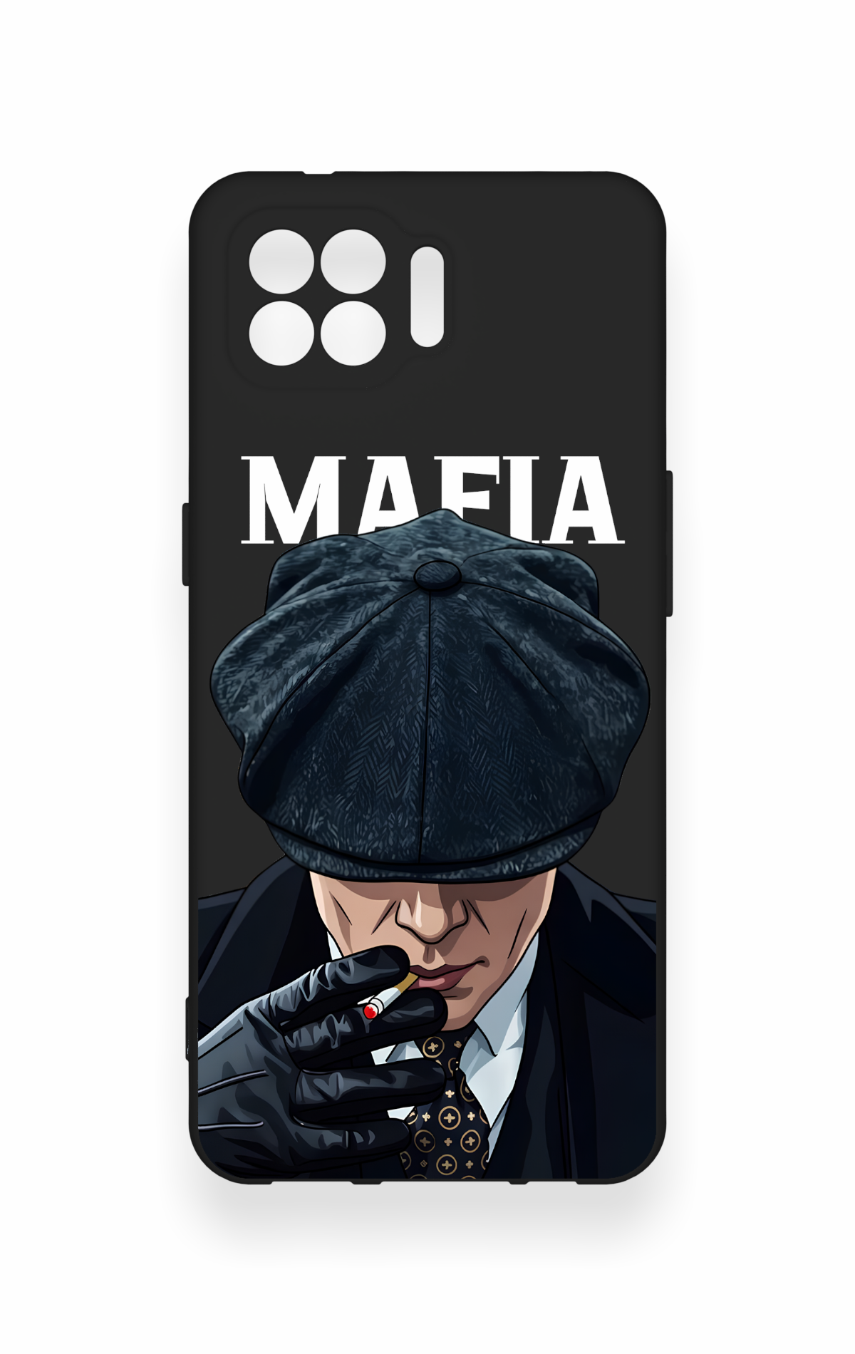 Oppo Reno 4 Lite Uyumlu MAFIA Desenli Silikon Kılıf